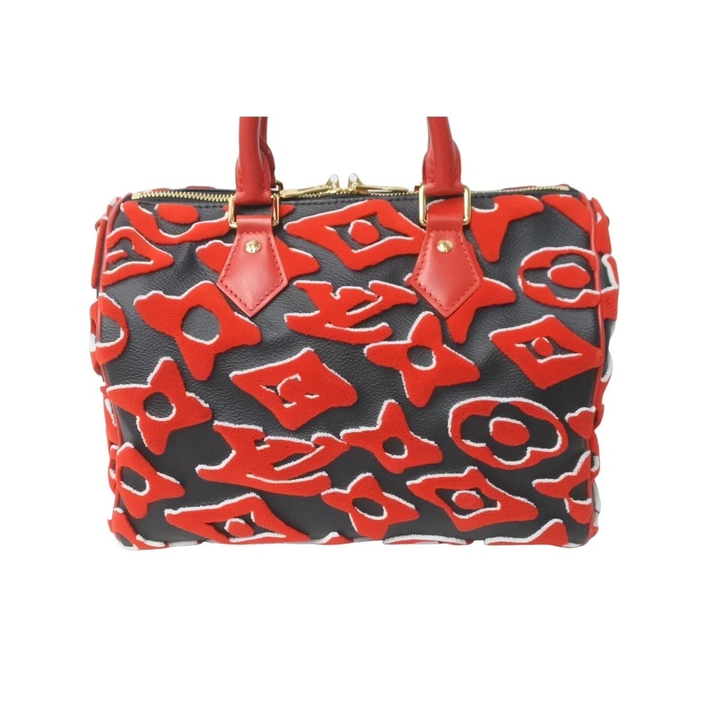 LOUIS VUITTON Urs Fischer handbag Speedy Bandouliere red - Picture 4 of 8